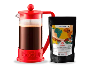 Cafetera Bodum + Café Guayacán 250 gr, café cumbal, día de la madre, día de la madre argentina, argentina 2024, día de la madre 2024, oferta día de la madre, ofertas, día de la madre en Mendoza, ventas día de la madre