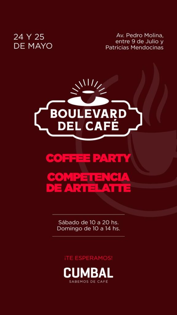 boulevard del café, café cumbal, mendoza, argentina, 2025