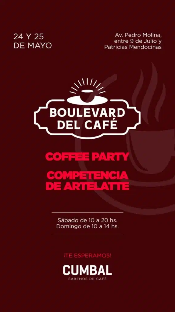 boulevard del café, café cumbal, mendoza, argentina, 2025